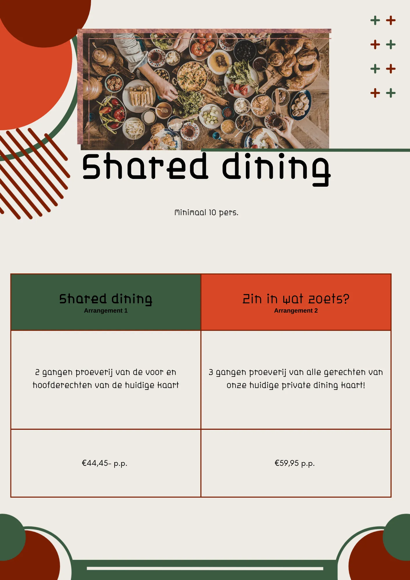 Shared dining